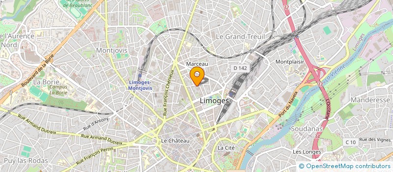 localisation de l'entreprise MADAME OCEANE PASQUET à LIMOGES