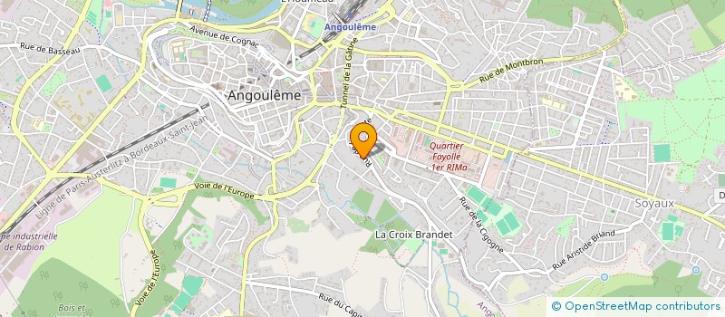 localisation de l'entreprise MADAME OCEANE PASQUET à ANGOULEME