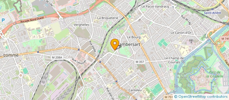 localisation de l'entreprise MADAME OCEANE PAUL  LAMBERSART