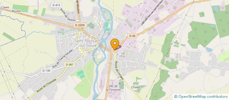localisation de l'entreprise MADAME OCEANE PERONNET  SAINT-POURCAIN-SUR-SIOULE