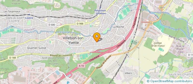 localisation de l'entreprise MADAME OCEANE PEROZ à VILLEBON SUR YVETTE