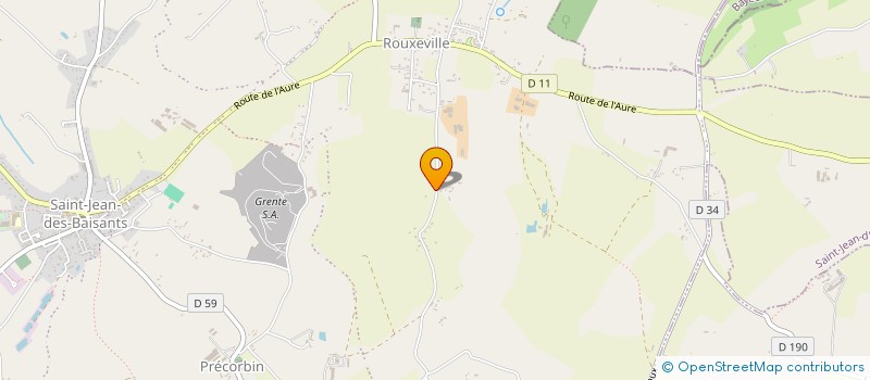 localisation de l'entreprise MADAME OCEANE PESNEL  SAINT-JEAN-D'ELLE