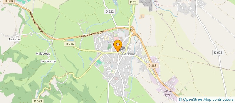 localisation de l'entreprise MADAME OCEANE PHILIPPE  LAISSAC-SEVERAC L'EGLISE