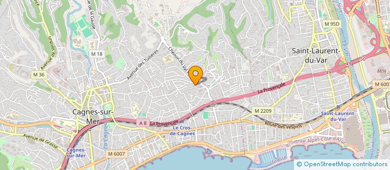 localisation de l'entreprise MADAME OCEANE PIRIS  CAGNES-SUR-MER