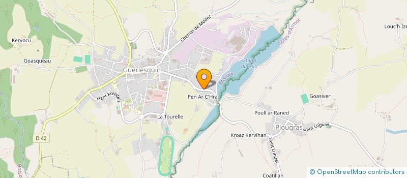 localisation de l'entreprise MADAME OCEANE PRIGENT  PLOUGONVEN