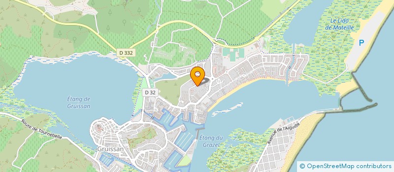 localisation de l'entreprise MADAME OCEANE PRUVOT  GRUISSAN