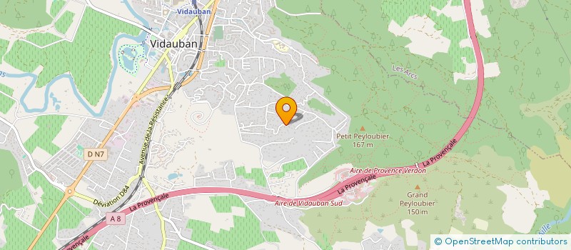 localisation de l'entreprise MADAME OCEANE QUIMBROT  VIDAUBAN
