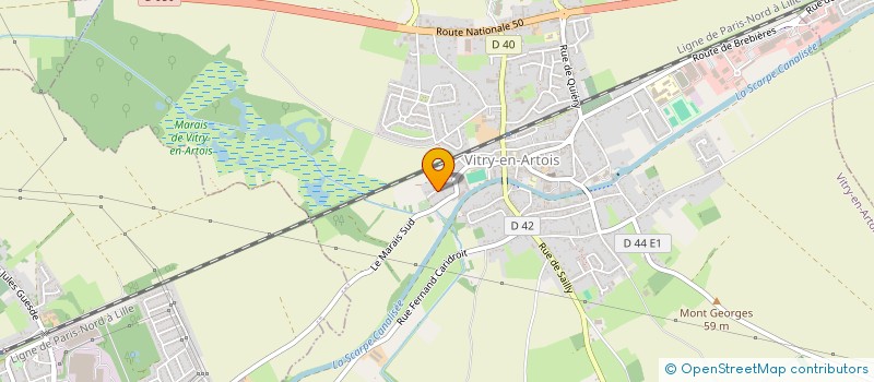 localisation de l'entreprise MADAME OCEANE RAVAUX  VITRY-EN-ARTOIS