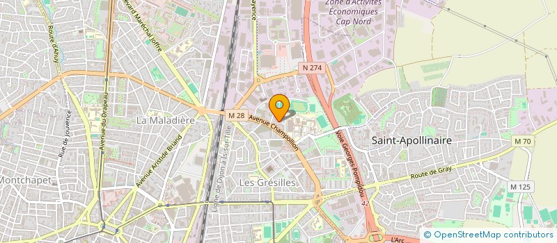 localisation de l'entreprise MADAME OCEANE REMY à DIJON