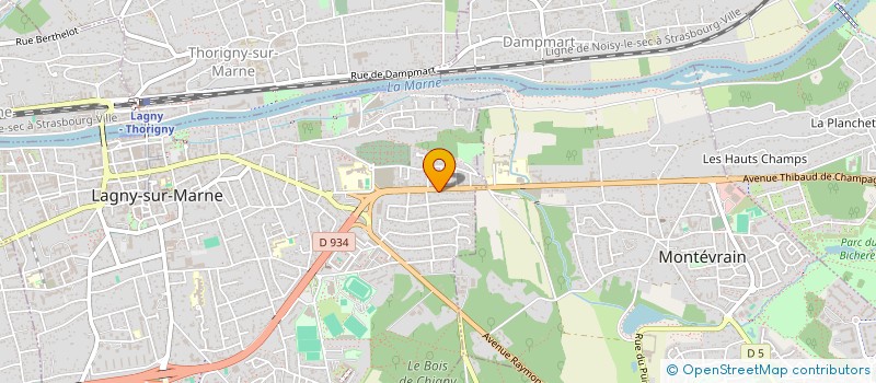 localisation de l'entreprise MADAME OCEANE RIVERA à LAGNY-SUR-MARNE