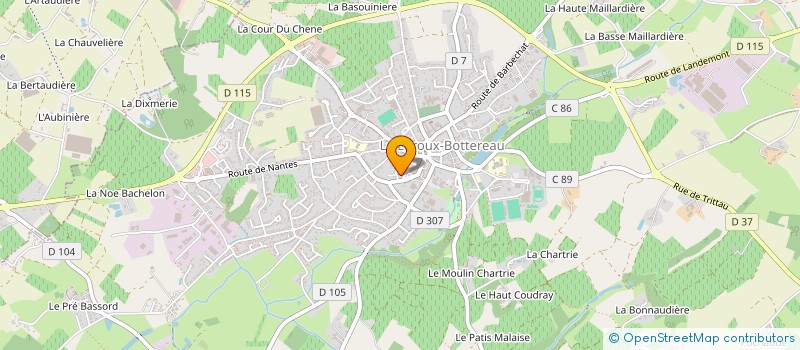 localisation de l'entreprise MADAME OCEANE ROBARD  LE LOROUX-BOTTEREAU