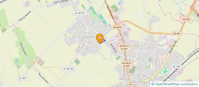 localisation de l'entreprise MADAME OCEANE RODRIGUEZ  BILLY-BERCLAU