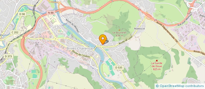 localisation de l'entreprise MADAME OCEANE ROGGERO  BRIVES-CHARENSAC