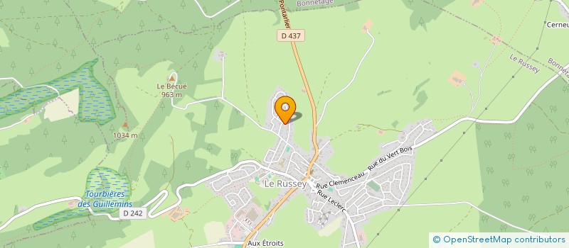 localisation de l'entreprise MADAME OCEANE ROGNON  LE RUSSEY