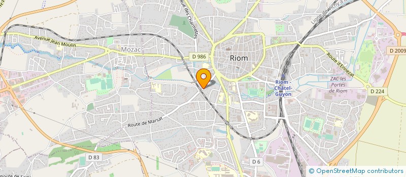 localisation de l'entreprise MADAME OCEANE ROUSSEL  RIOM