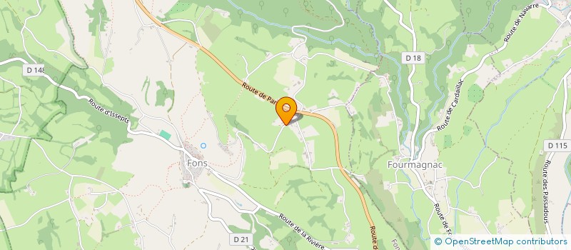 localisation de l'entreprise MADAME OCEANE ROUX  FONS