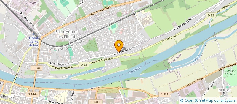 localisation de l'entreprise MADAME OCEANE RUYSSCHAERT  SAINT-AUBIN-LES-ELBEUF