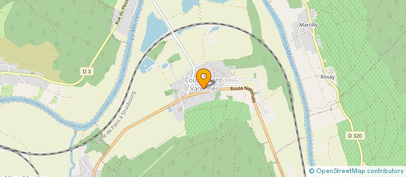 localisation de l'entreprise MADAME OCEANE SAINTJEVIN  COURTEMONT-VARENNES