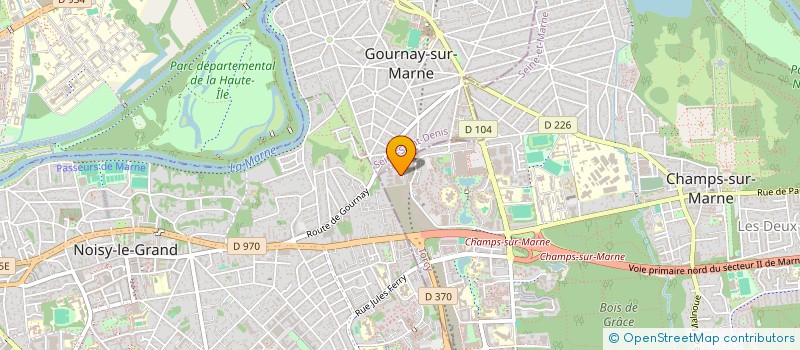 localisation de l'entreprise MADAME OCEANE SAMBIN  CHAMPS-SUR-MARNE