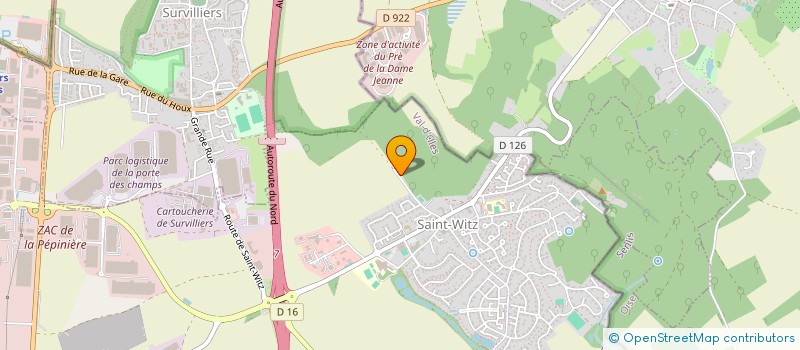 localisation de l'entreprise MADAME OCEANE SARAH PRADET  SAINT-WITZ