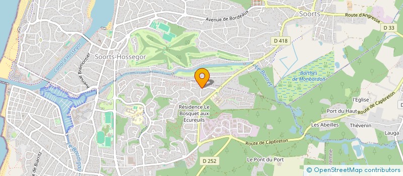 localisation de l'entreprise MADAME OCEANE SARRAZIN à CAPBRETON