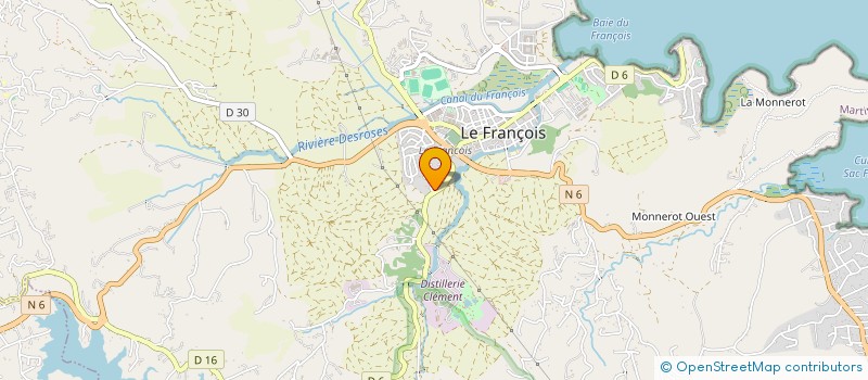 localisation de l'entreprise MADAME OCEANE SUFFRIN à LE FRANCOIS
