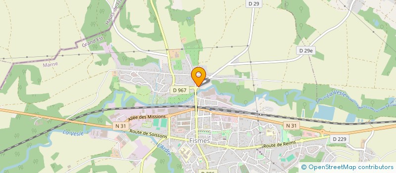 localisation de l'entreprise MADAME OCEANE SUZANNE PLANCHON  FISMES