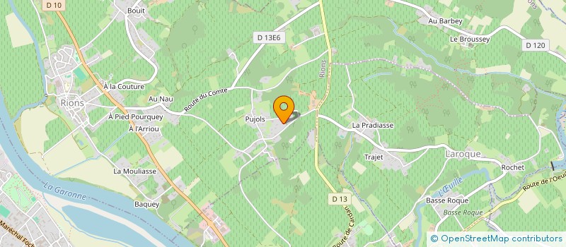 localisation de l'entreprise MADAME OCEANE TESTELIN  RIONS