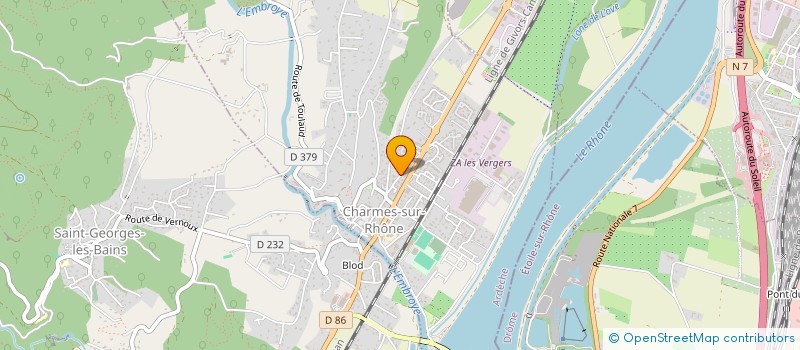 localisation de l'entreprise MADAME OCEANE TISSIER  CHARMES-SUR-RHONE