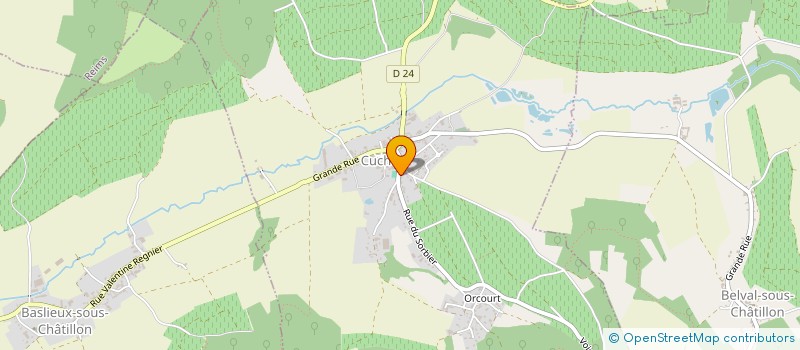 localisation de l'entreprise MADAME OCEANE TOPIN  CUCHERY