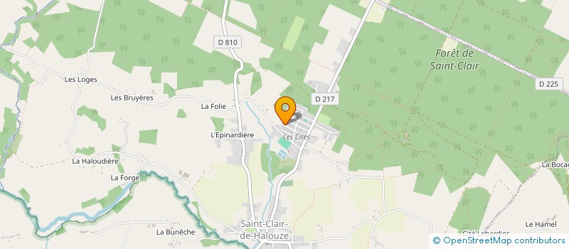 localisation de l'entreprise MADAME OCEANE TREMBLOT à SAINT-CLAIR-DE-HALOUZE