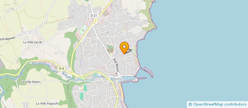 localisation de l'entreprise MADAME OCEANE VADET  BINIC-ETABLES-SUR-MER