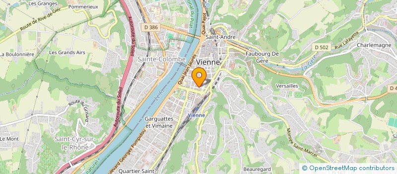 localisation de l'entreprise MADAME OCEANE VALLET  VIENNE