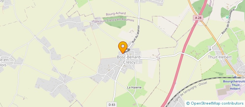 localisation de l'entreprise MADAME OCEANE VOSNIER  BOURG-ACHARD