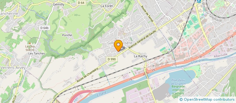 localisation de l'entreprise MADAME OCEANE WATTERLOT  GILLY-SUR-ISERE