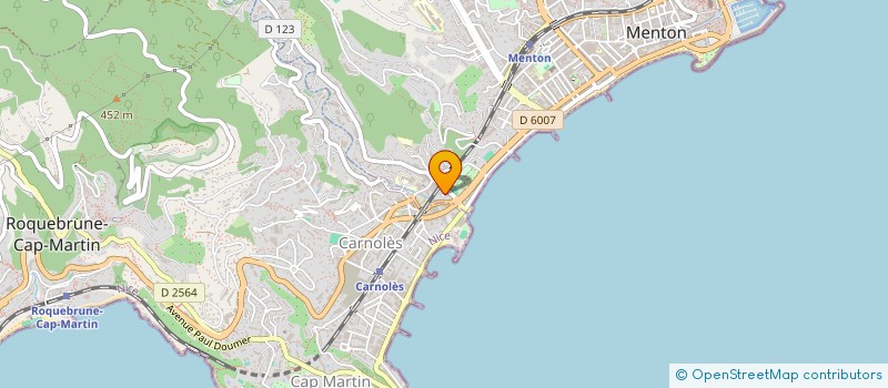 localisation de l'entreprise MADAME OCEANE WILLEMEZ  MENTON