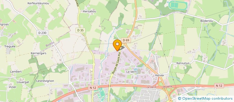 localisation de l'entreprise MADAME OCEANIE MICHEL  LANDIVISIAU