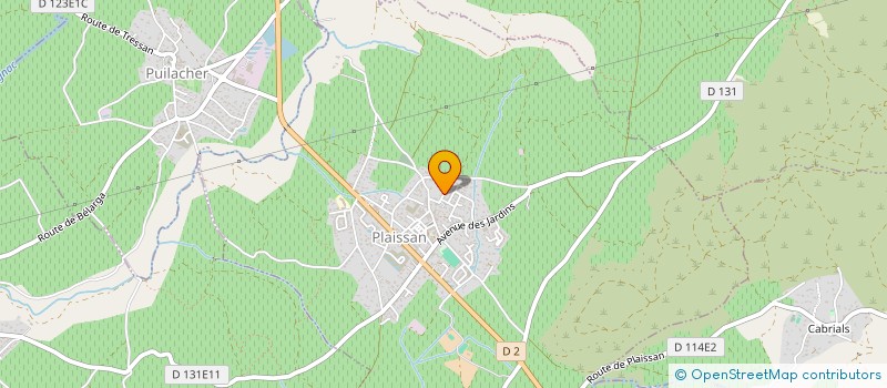 localisation de l'entreprise MADAME OCEANNE BOUSQUET  PUILACHER