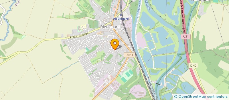 localisation de l'entreprise MADAME OCEANNE MARECHAL  DIEULOUARD