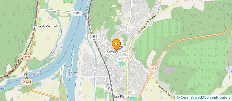 localisation de l'entreprise MADAME OCEANNE MICHOUX  DONZERE