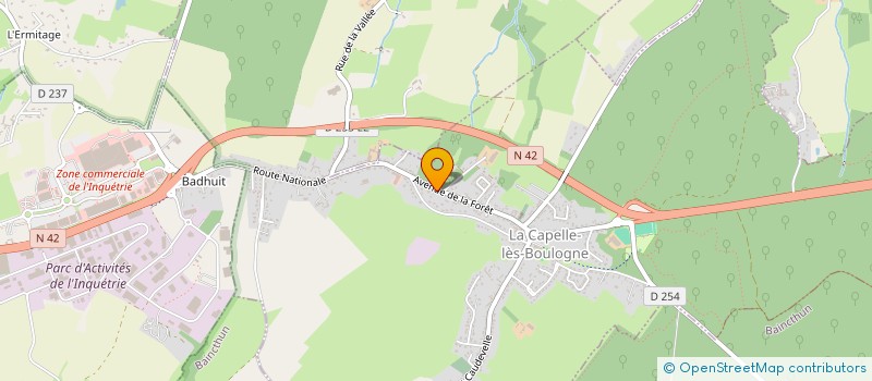 localisation de l'entreprise MADAME OCEANNE TRIPLET  LA CAPELLE-LES-BOULOGNE