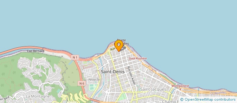 localisation de l'entreprise MADAME OCLINE RASOA  SAINT-DENIS