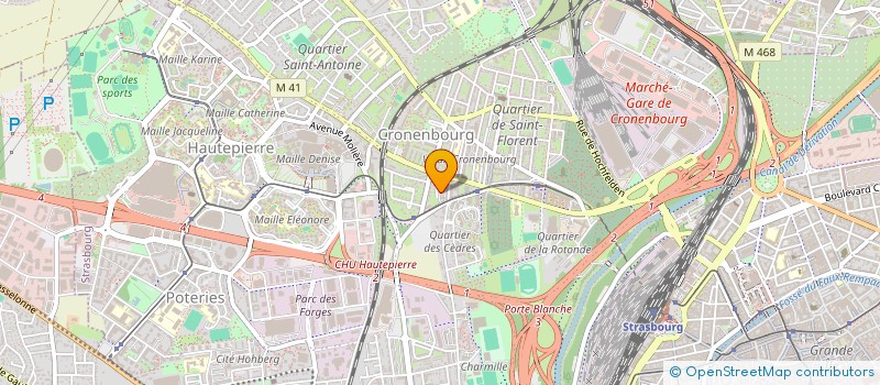 localisation de l'entreprise MADAME OCTAVIA BOMPADRE KNOBEL à STRASBOURG