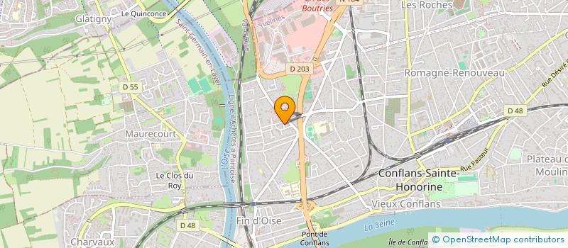 localisation de l'entreprise MADAME OCTAVIE KONDOH  CONFLANS-SAINTE-HONORINE