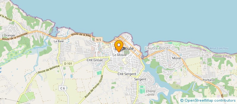 localisation de l'entreprise MADAME OCTAVIE LOLLIA à LE MOULE