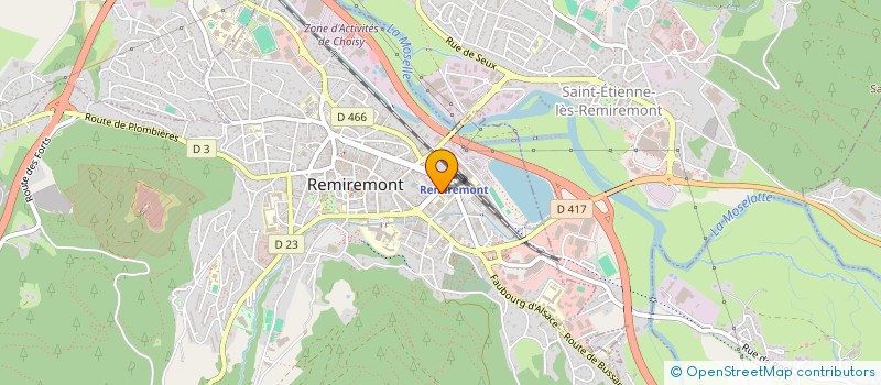 localisation de l'entreprise MADAME ODE CROCHELET  REMIREMONT