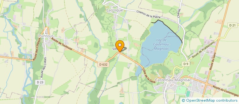 localisation de l'entreprise MADAME ODE MARCHAND  LARROQUE