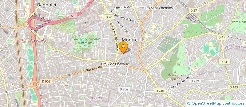 localisation de l'entreprise MADAME ODELIA AZRIA à MONTREUIL