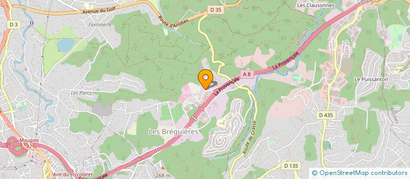 localisation de l'entreprise MADAME ODELIA WEISS à MOUGINS