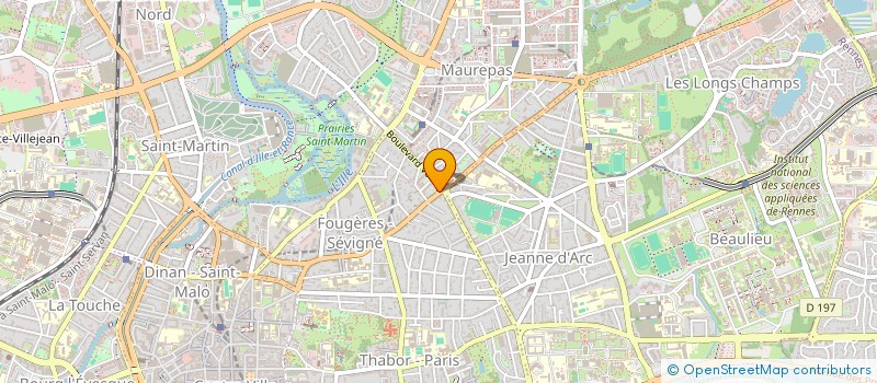 localisation de l'entreprise MADAME ODESSA BADREDDINE  RENNES